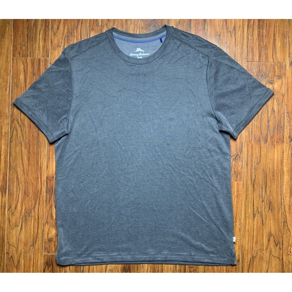 Tommy Bahama Shirt Mens Medium Gray Crew Neck Soft Textured T Shirt🏖️